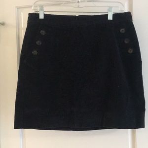 Navy blue Banana Republic corduroy skirt